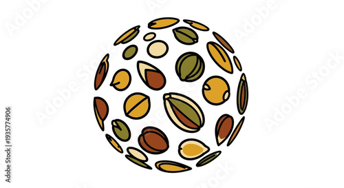Cashew Nut Pattern Design.