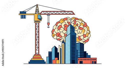 City Construction Crane Brain.