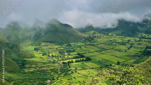 Over the Pululahua Volcanic Crater (Pululahua, Ecuador)