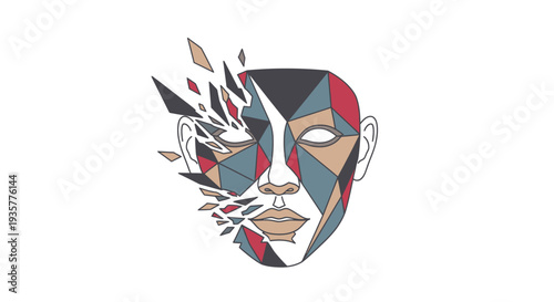 Geometric Face Design.