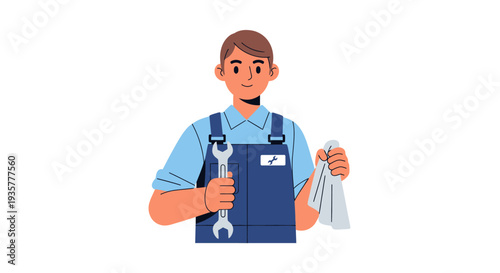 Mechanic Holding Wrench Tool.