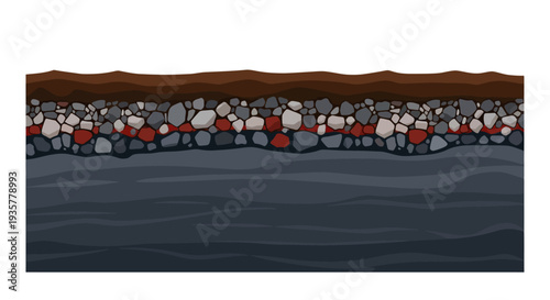 Pebbles on Dark Water.