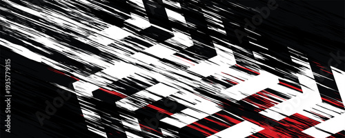 Exclusive red and black color combination sport racing car livery design, for universal medium eps10 vector ready to print.