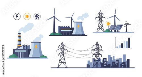 Renewable Energy Power Plants.