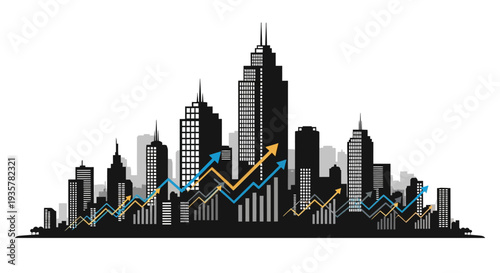 City Skyline Financial Growth.