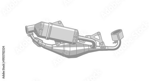 Car Exhaust System Muffler.