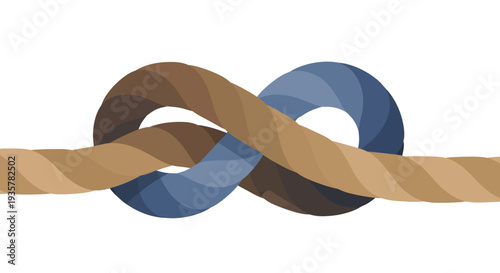 Rope Knot Connection Tie.