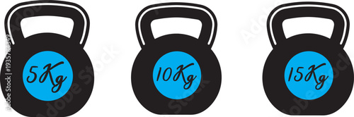 kettlebell Set icon. kettlebell silhouettes for fitness training. kettlebell icon silhouette vector illustration line act 