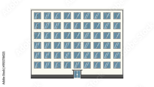 Large Building Window Facade.