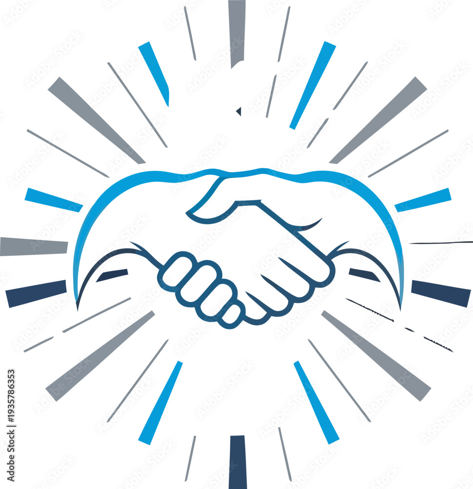 Fototapeta premium Kos logo variations with handshake and globe elements