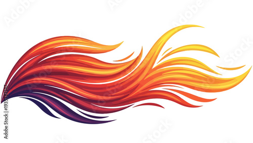 Flame Fire Abstract Design.