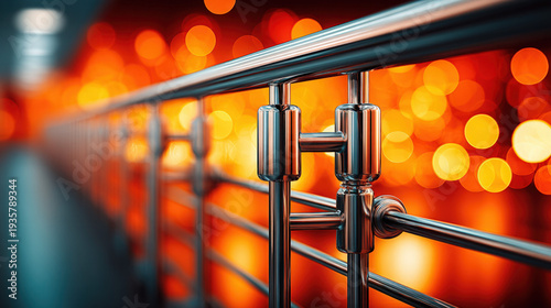 A hand rail for disabled access in a public building