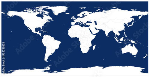 Outline Map of World Map