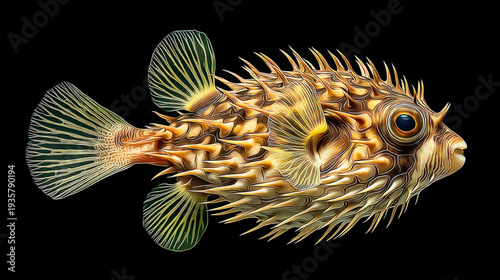 Balloonfish - a type of spi...