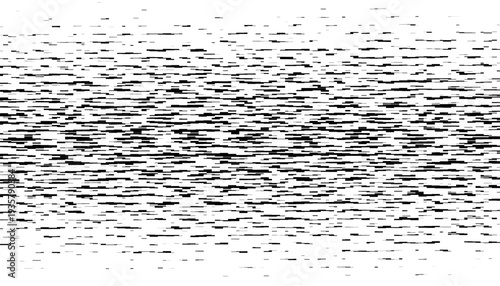 Abstract Black and white Horizontal Glitch Noise Pattern, for sporty and modern background. Editable Vector EPS10