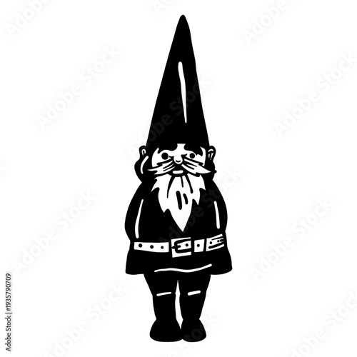 Gnome dwarf beard cap stroke