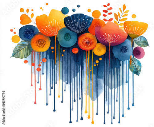 Blue paint background