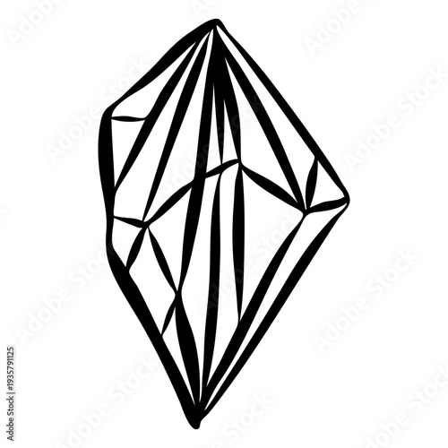 Brilliant crystal diamond quartz stroke