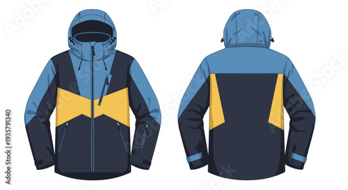 Blue and Yellow Jacket.