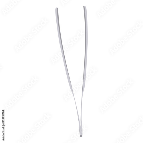 Tweezers pincers flat