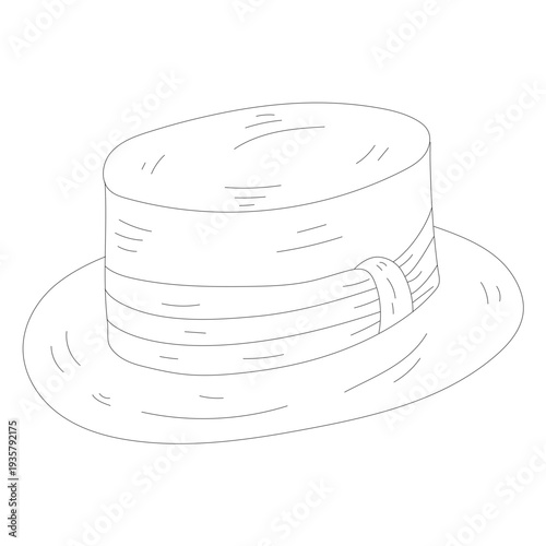 Cap hat top hat line