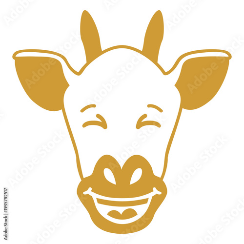 Giraffe happy head muzzle stroke