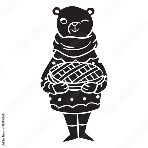 Animal silhouette rodent