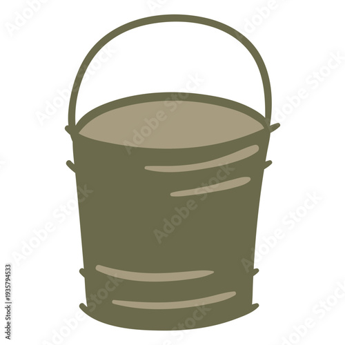 Garden pail green color