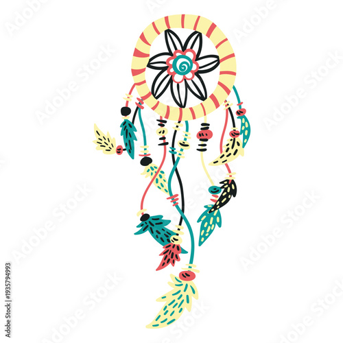 Flat boho dreamcatcher
