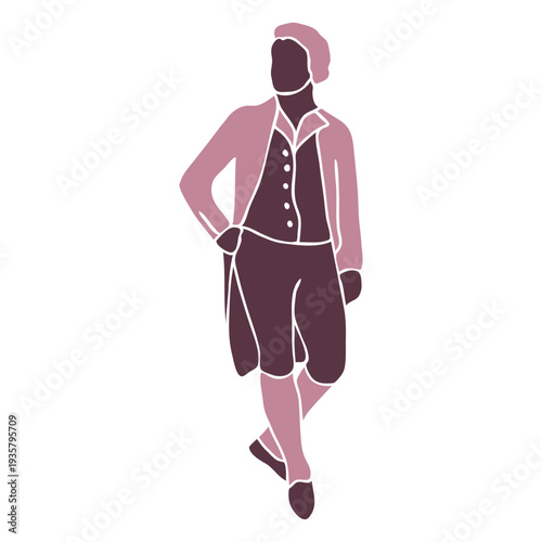 18th century gentleman fancy duotone