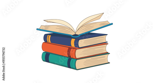 Knowledge Base Line modern smooth tone vector