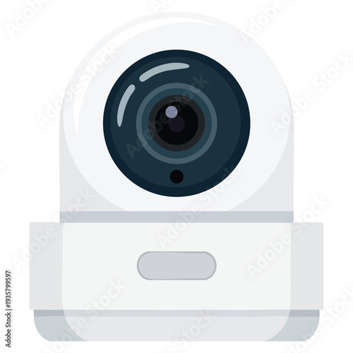 Illustration of baby monitor camera monitor perfect for parenting nursery surveillance childcare safety and smart home device concepts