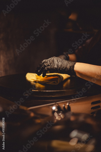pancake and hands