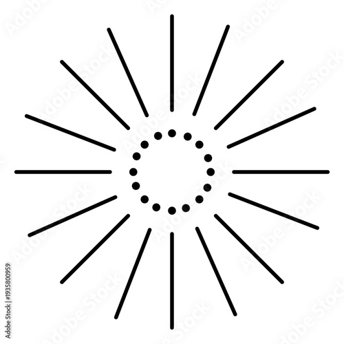 Long lines firework sparks stroke