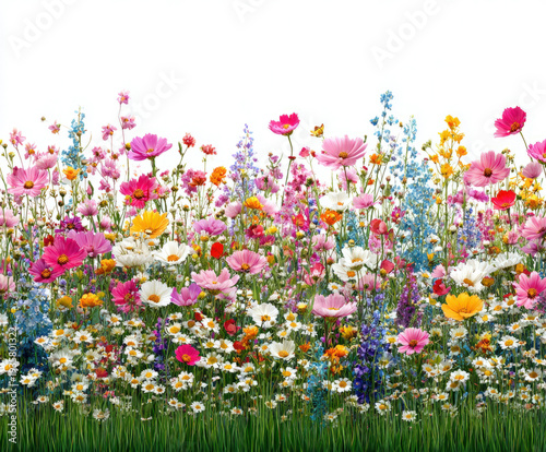 wild flowers isolated on a ...