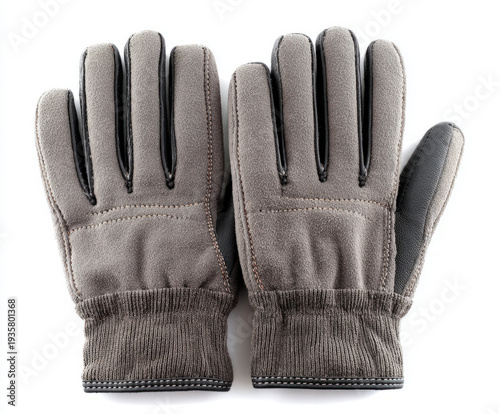 winter gloves isolated on a...
