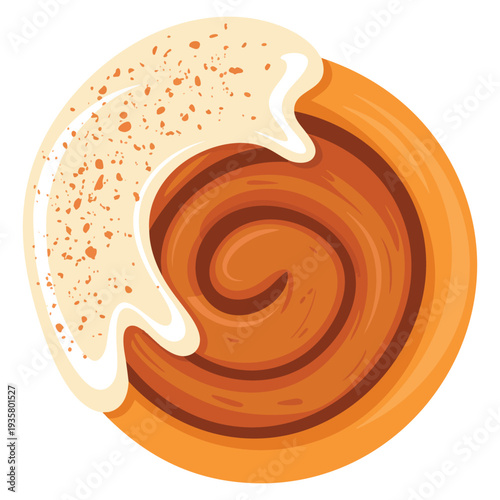 Illustration of tooth with implant dental treatment concept suitable for medical clinic education and oral health themed artwork