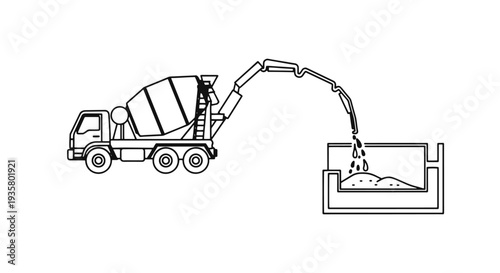 Foundation Work Line art modern abstract minimal vector
