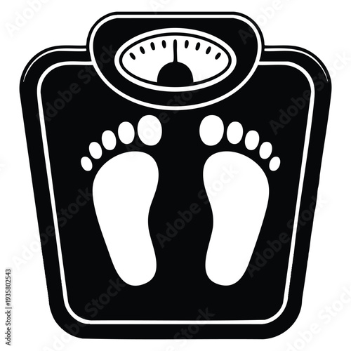 Isolated balance bathroom icon design element perfect for weight scale health wellness hygiene and home interior themed artwork