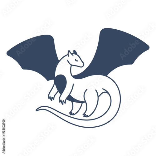 Monster flying dinosaur stroke