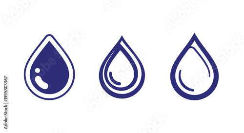 Medical Drop Line minimal bold color vector