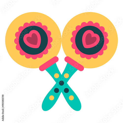 Two cute maracas