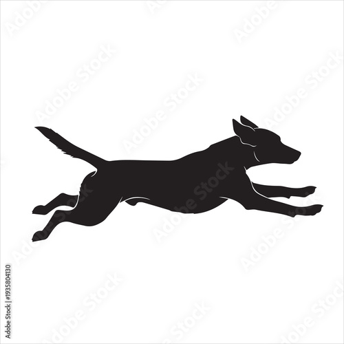 Running Dog Silhouette Icon