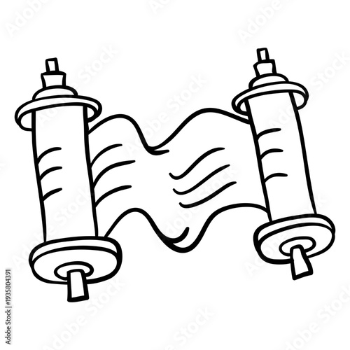 Kwanzaa scroll hand drawn