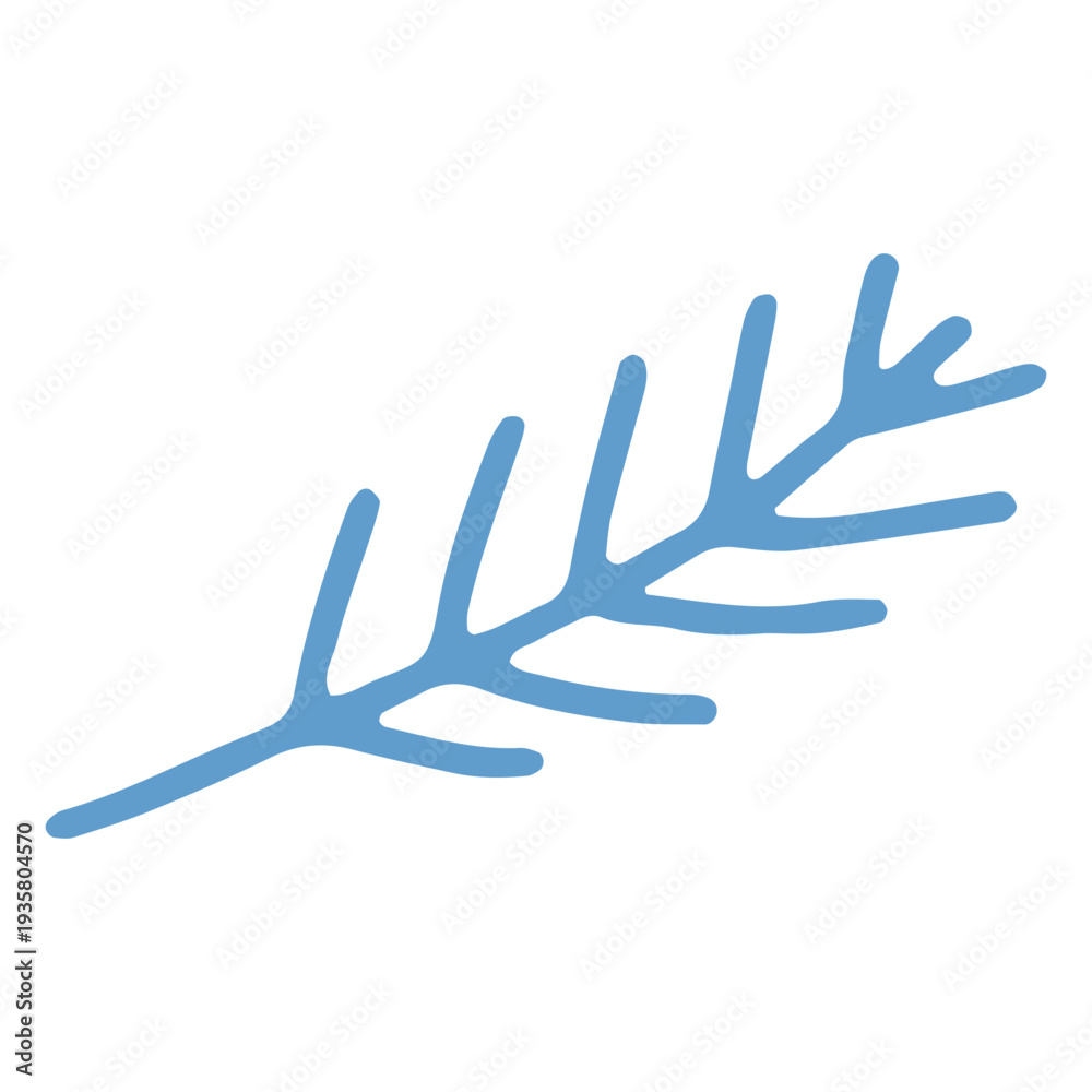 Obraz premium Winter branch flat