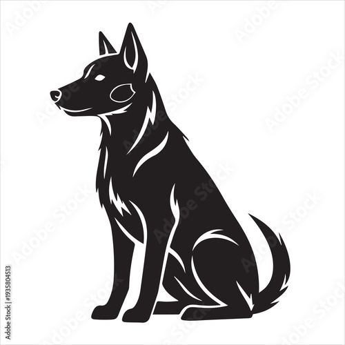 Sitting Dog Pet Icon