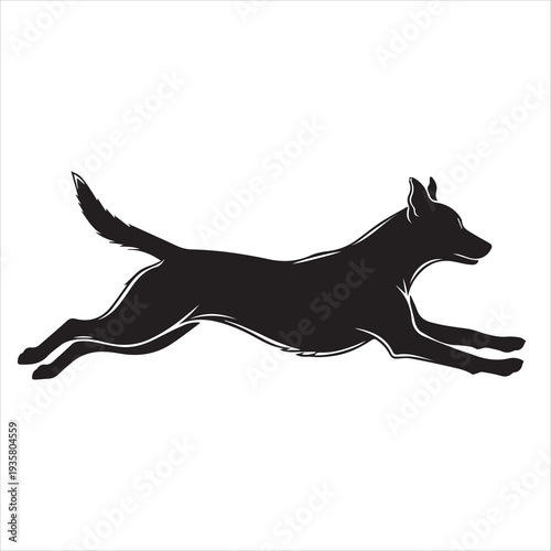 Running Dog Animal Icon