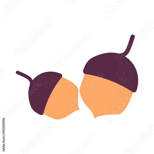 Acorn textured icon