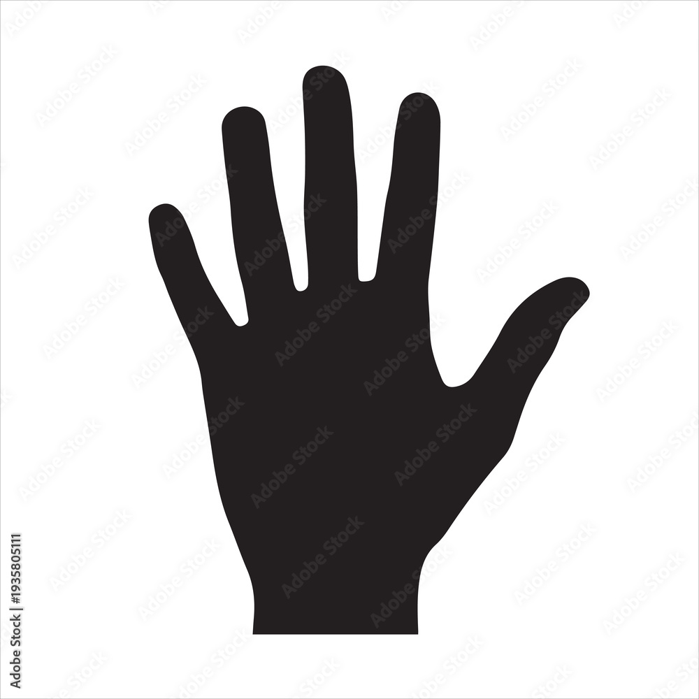 Obraz premium Open Hand Gesture Icon