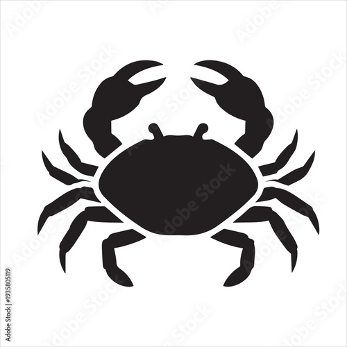 Crab Silhouette Marine Animal Icon